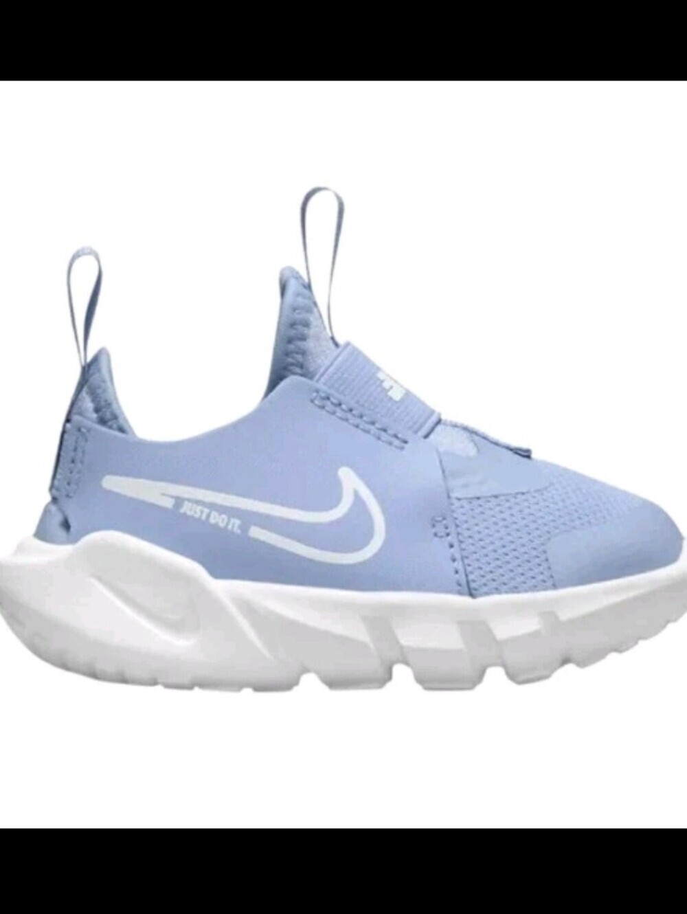 Nike Baby Blue And White Nike Flex Runner 2 TD 'Cobalt Bliss Slip On Sneakers 4C